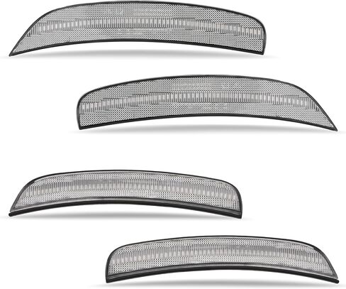 HECASA LED Side Marker Light 4Pcs Compatible with 2012-2019 Fiat 500 500c 500E & 2013-2017 Dodge Viper Front Rear Side Marker Parking Lamp Replacement for FI2555100 FI2554100 Smoke Lens Left & Right in Saudi Arabia