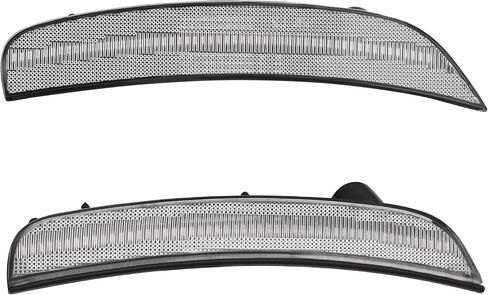 HECASA LED Side Marker Light 4Pcs Compatible with 2012-2019 Fiat 500 500c 500E & 2013-2017 Dodge Viper Front Rear Side Marker Parking Lamp Replacement for FI2555100 FI2554100 Smoke Lens Left & Right in Saudi Arabia