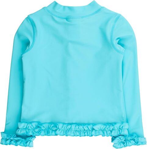 RuffleButts Girls UPF50+ Sun Protected Athletic Active Full Zip Ruffle Jacket in Saudi Arabia