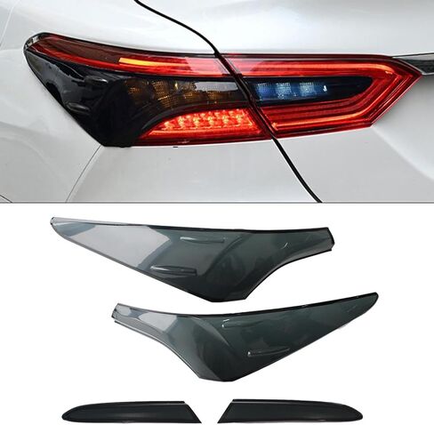 AUCERAMIC 4Pcs Tail Light Lamp Cover Guard Trim Fit 2018 2019 2020 2021 2022 2023 2024 for Toyota Camry Tail Light Frame Bezels in Saudi Arabia
