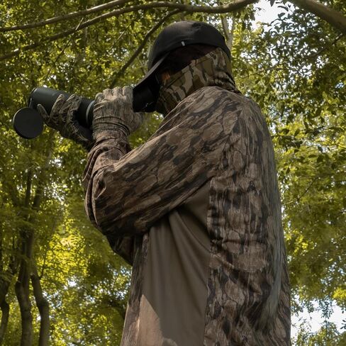 Huntrex Men Men Men Camo Hunting مع جيب سحاب-UPF أكثر من 50 قمصان صيد حماية أشعة الشمس in Saudi Arabia