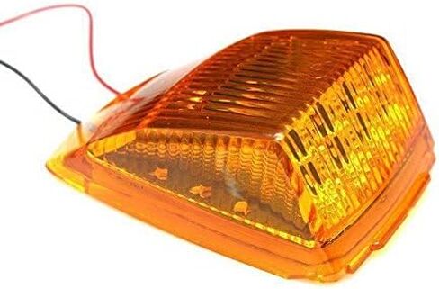 5x Bright Amber Yellow 17 LED Clear Lens Cab Marker Top Clearance Roof Lights Assembly Replacement Semi Truck Trailer Kenworth Peterbilt Freightliner Mack International DOT in Saudi Arabia