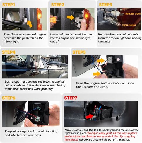 Led Side Mirror Marker Lamp For Ford F250 F350 F450 F550 Super Duty 2008 2009 2010 2011 2012 2013 2014 2015 2016 Switchback White Led Running Parking Light Amber Led Turn Signal Light Clear Lens in Saudi Arabia