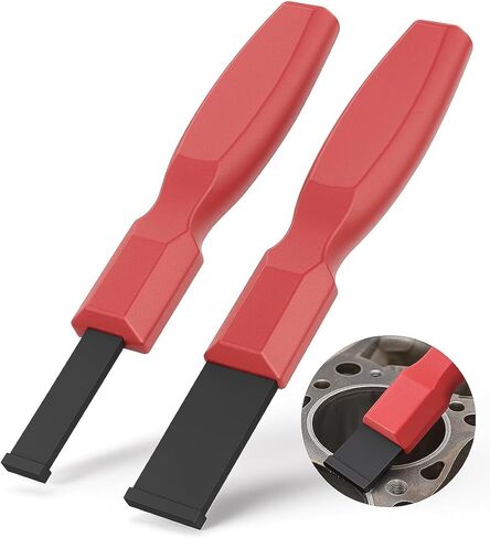 مجموعة مكشطة كربيد مكونة من قطعتين من exquis - مجموعة أدوات إزالة الحشيات والتنظيف شديدة التحمل مع قبضة مريحة غير قابلة للانزلاق لصيانة السيارات in Kuwait