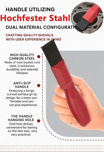 مجموعة مكشطة كربيد مكونة من قطعتين من exquis - مجموعة أدوات إزالة الحشيات والتنظيف شديدة التحمل مع قبضة مريحة غير قابلة للانزلاق لصيانة السيارات in Kuwait
