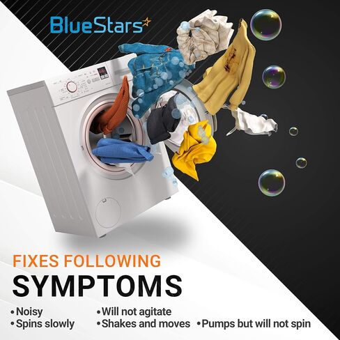 مجموعة تجميع قابض الغسالة 285785 واقتران المحرك 285753A من BlueStars - مناسب لغسالات Whirlpool Kenmore - يستبدل 285331 3351342 3946794 3951311 AP3094537 - قطع غيار متينة in Kuwait