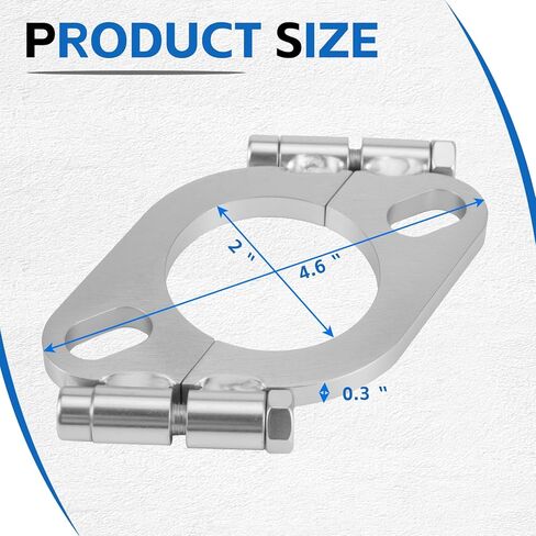 2.125 inch Split Flange Repair Kit,2 Packs Exhaust Flange Flat Split Flange Repair Replacement Kit with 2 Bolts in Saudi Arabia