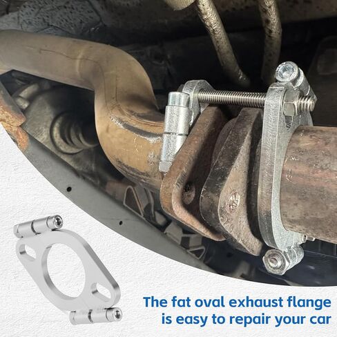 2.125 inch Split Flange Repair Kit,2 Packs Exhaust Flange Flat Split Flange Repair Replacement Kit with 2 Bolts in Saudi Arabia