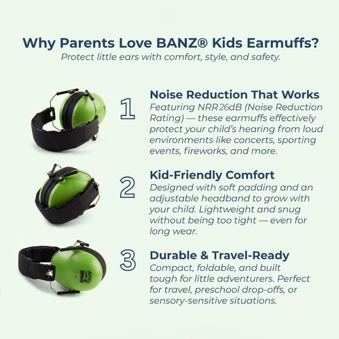 Baby BanZ Earmuffs Infant Hearing Protection – Ages 0-2+ Years – The Best Earmuffs for Babies & Toddlers – Industry Leading Noise Reduction Rating – Soft & Comfortable – Baby Ear Protection in Saudi Arabia
