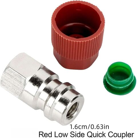 2PCS A/C System Retrofit Fitting Adapter Kit R12 Compressor Valve to R134A Quick Disconnect Hose Converter Car Accessory in Saudi Arabia