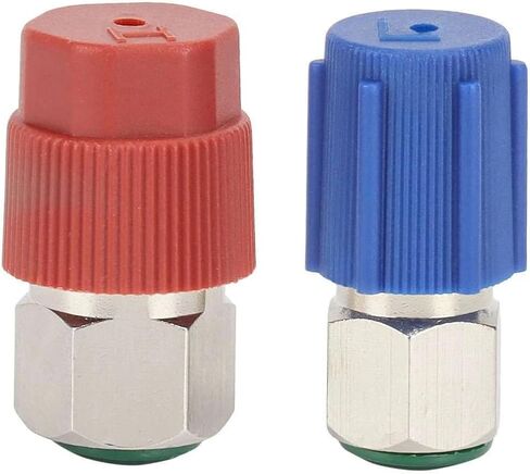 2PCS A/C System Retrofit Fitting Adapter Kit R12 Compressor Valve to R134A Quick Disconnect Hose Converter Car Accessory in Saudi Arabia