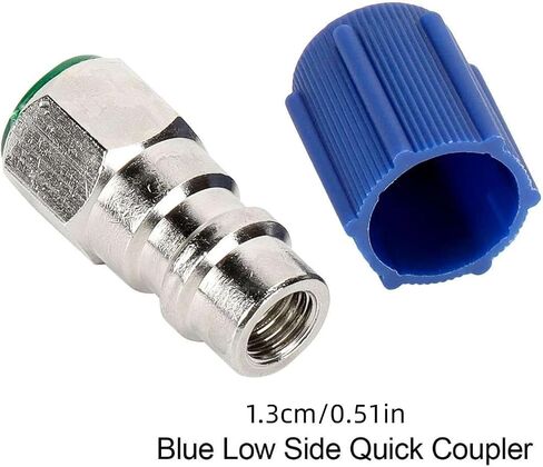2PCS A/C System Retrofit Fitting Adapter Kit R12 Compressor Valve to R134A Quick Disconnect Hose Converter Car Accessory in Saudi Arabia