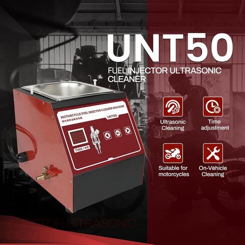 حاقن الوقود منظف بالموجات فوق الصوتية UNT50 دراجة نارية حاقن الوقود الأنظف حاقن الوقود أداة تنظيف الوقود أنظمة حقن الوقود المنظفات متوافقة لهوندا ياماها سوزوكي كاواساكي 110 فولت/220 فولت in Saudi Arabia