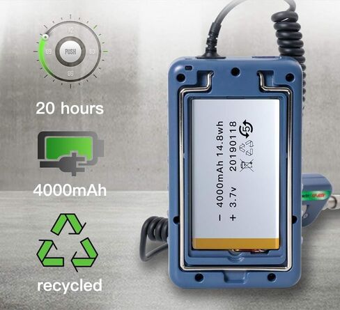 TIP-600V مسبار فحص الألياف الضوئية - جهاز اختبار مجهر 500X مع شاشة عرض، طقم فحص الألياف البصرية العالمي لتنظيف الألياف LC، SC، 1.25 مم و2.5 مم in Saudi Arabia