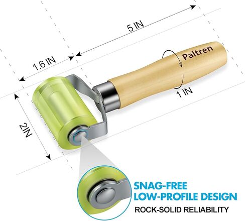 Seam Roller with Dual Ball Bearings | Professional Application Tool for Automotive Sound Deadening, Wallpaper, Vinyl & Home Workshop | Flawless Results with a Solid PU Wheel in Saudi Arabia