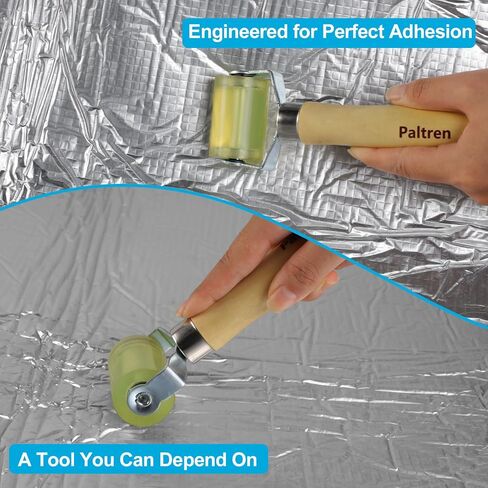 Seam Roller with Dual Ball Bearings | Professional Application Tool for Automotive Sound Deadening, Wallpaper, Vinyl & Home Workshop | Flawless Results with a Solid PU Wheel in Saudi Arabia