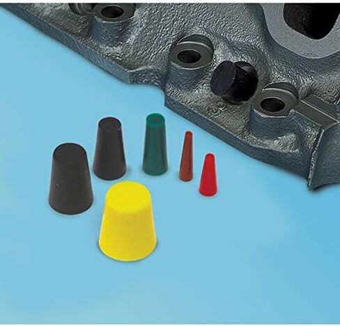 Eastwood 30 Pieces High Temperature Silicone Plugs Rubber Tapered Plug Assortment Kit Masking Off Holes During Powder Coating Painting in Saudi Arabia