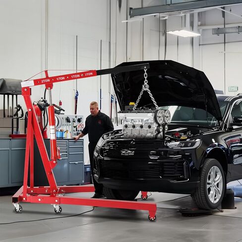 رافعة محرك 2 طن، منتقي الكرز القابل للطي (أحمر) in Kuwait