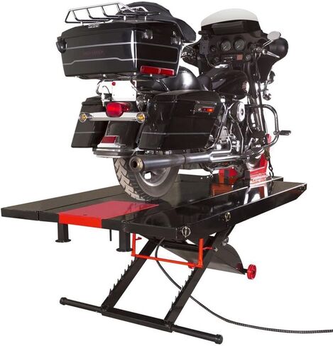 Black Widow Extra-Wide Pneumatic ProLift Motorcycle Scissor Lift Table 1,500 lb. Maximum Capacity with 31.25" Maximum Lift Height in Kuwait