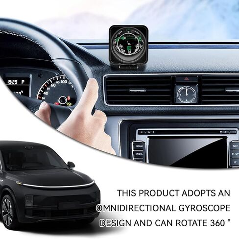 Upgraded Car Compass,2.6x2.2x2.1 Car Compass Dashboard with Adjustable Angle, Portable Compasses for Car Dashboard Auto Accessories for Camping, Travel, Hiking Universal HD Digital Compasses Ball in Kuwait