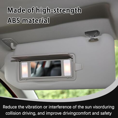 2PCS Upgraded Car Sun Visor Makeup Mirror Hook Clips Interior Sun Visor Clip Bracket Compatible with Audi A3 A4L A6L A7 Q5 Q3 (Black) in Saudi Arabia