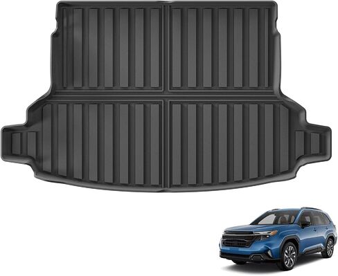 بطانة شحن SMABEE لسيارة Subaru Forester 2025 2026 Base/Premium/Sport/Limited/Touring (غير مناسبة للهجين والبرية) ملحقات حصيرة صندوق السيارة لجميع الأحوال الجوية TPE للسيارة باللون الأسود in Kuwait