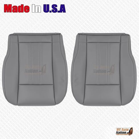 Us Auto Nation 2008-2010 لسيارة دودج جراند كارافان سائق الركاب غطاء جلد طبيعي رمادي (حدد الجزء::قيعان السائق والركاب؛) in Kuwait