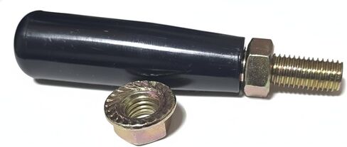 DONGYANG Ind. Co.، عجلة يدوية بمقبض دوار مع جذع ذكر M10 * P1.5-100mm لجميع الآلات تقريبًا. مع صامولة التثبيت المتضمنة in Kuwait