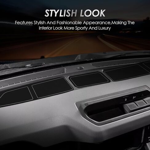 3Pcs Silicone Dash Cover Tray Anti Slip Dashboard Mat Insert Liner, Stylish Fit for Bronco 2021-2024, with Unique Non Slip Texture, for Interior (Red) in Saudi Arabia