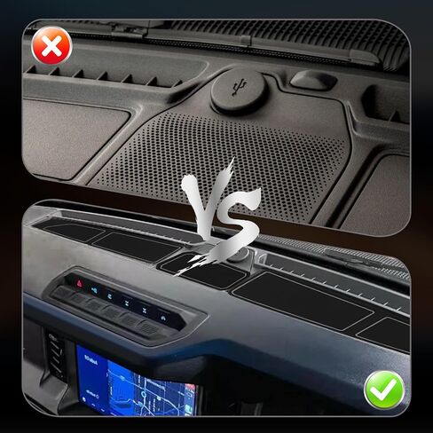 3Pcs Silicone Dash Cover Tray Anti Slip Dashboard Mat Insert Liner, Stylish Fit for Bronco 2021-2024, with Unique Non Slip Texture, for Interior (Red) in Saudi Arabia