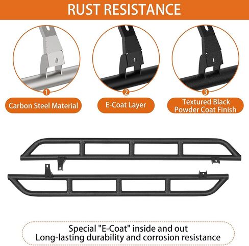Hooke Road 4Runner Rock Sliders Tube Rocker Guard for 2003-2009 Toyota 4Runner 4th Gen, Tubular Side Door Armor Rails Running Board Nerf Bars in Saudi Arabia