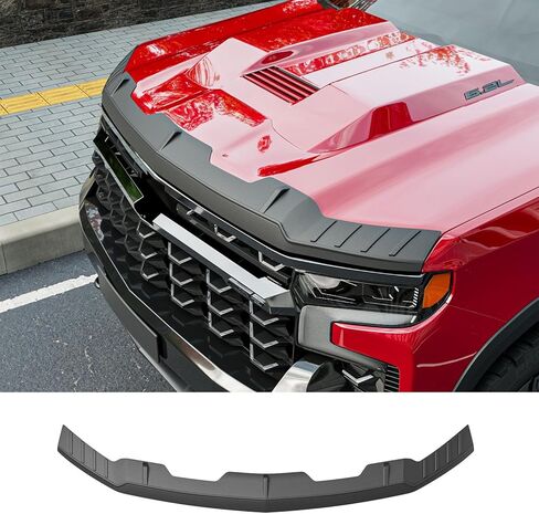 Hood Protector Compatible with 2019-2026 Chevy Silverado 1500 Hood Deflector TPE Shield Replacement for 2019-2026 Chevy Silverado Accessories in Saudi Arabia