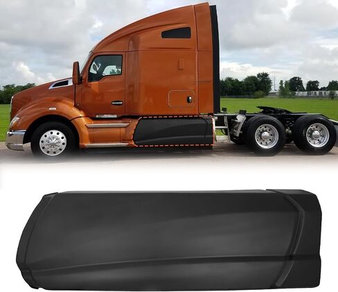لوحة هدية متوافقة مع Kenworth T680 2013-2021 OE بديل الجانب الأيمن للخطوة - أسود (الجانب الأيسر للسائق مع فتحة، 69.29 بوصة) in Kuwait