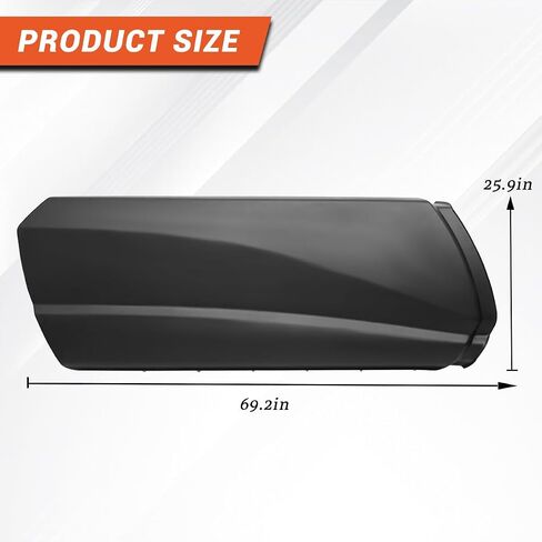 لوحة هدية متوافقة مع Kenworth T680 2013-2021 OE بديل الجانب الأيمن للخطوة - أسود (الجانب الأيسر للسائق مع فتحة، 69.29 بوصة) in Kuwait