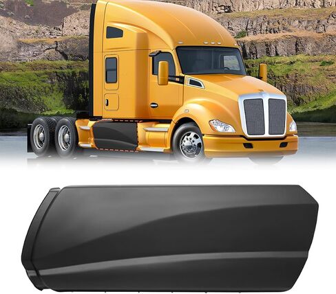 لوحة هدية متوافقة مع Kenworth T680 2013-2021 OE بديل الجانب الأيمن للخطوة - أسود (الجانب الأيسر للسائق مع فتحة، 69.29 بوصة) in Kuwait