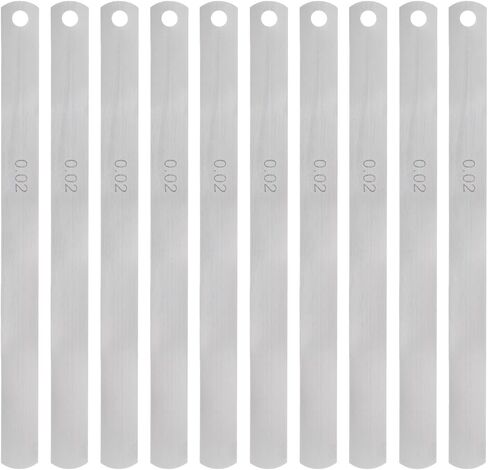 10pcs Mn Steel Feeler Gauge 0.1mm Thickness 150mm Length Metric Filler Thickness Gage Gap Measuring Tool Single Blade in Kuwait