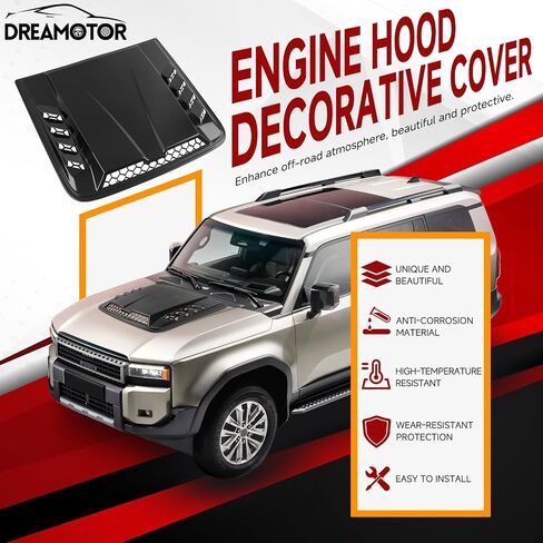 Hood Scoops For Cars, Universal Hood Scoop Hood Vents, Automotive Hood Scoops for Trucks Compatible with Dodge Ram 1500 2500 F150 F250 F350 Toyota Tundra GMC Sierra 1500 2500 Jeep Wrangler in Saudi Arabia
