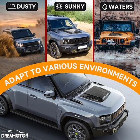 Hood Scoops For Cars, Universal Hood Scoop Hood Vents, Automotive Hood Scoops for Trucks Compatible with Dodge Ram 1500 2500 F150 F250 F350 Toyota Tundra GMC Sierra 1500 2500 Jeep Wrangler in Saudi Arabia