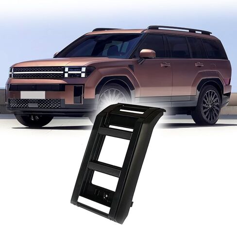 رف سلم قابل للطي قابل للرفع لسيارة Hyundai Santa Fe 2024 2025، حامل بضائع على السقف من الألومنيوم مع أمان قابل للقفل، إطار سلم للمركبة سهل التركيب in Kuwait
