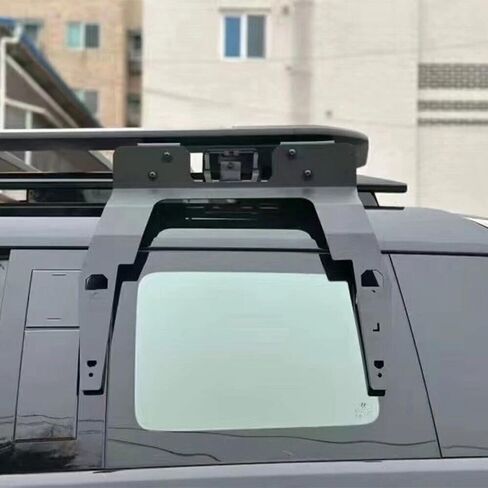 رف سلم قابل للطي قابل للرفع لسيارة Hyundai Santa Fe 2024 2025، حامل بضائع على السقف من الألومنيوم مع أمان قابل للقفل، إطار سلم للمركبة سهل التركيب in Kuwait