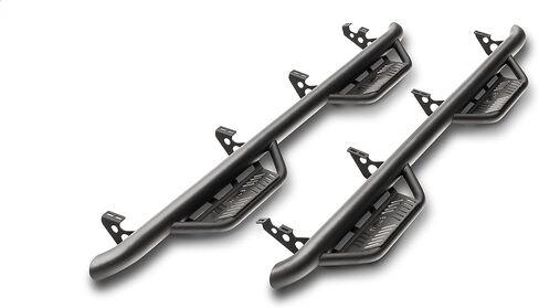 RealTruck Podium LG Steps for Ford F-250/F-350 | من العجلة إلى العجلة، من الفولاذ المقاوم للصدأ، باللون الأسود المزخرف | HPF17105CC-6-TX | يناسب 2017-2026 Ford F-250/F-350 Super Duty Crew Cab 6.75' سرير قياسي in Saudi Arabia
