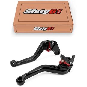 Black Levers Compatible with Kawasaki Ninja 300R 2013-2018 Adjustable Shorty Brake and Clutch Set in Kuwait