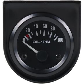 Auto Oil Press Gauge 2" 52mm Universal 0-100 Psi with Sensor White Led Car Meter in Saudi Arabia