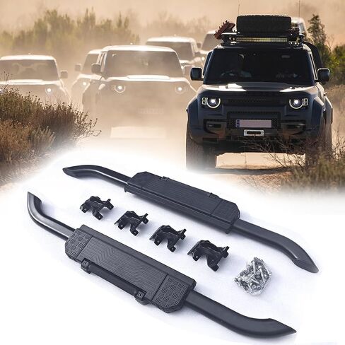 2pcs Side Step fit for Land Rover Defender 90 2020-2025 L663 2door Running Board Pedal Rail Board (Wilderness) in Saudi Arabia