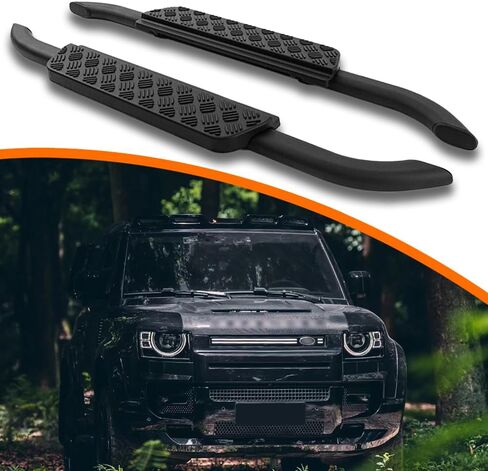 2pcs Side Step fit for Land Rover Defender 90 2020-2025 L663 2door Running Board Pedal Rail Board (Wilderness) in Saudi Arabia