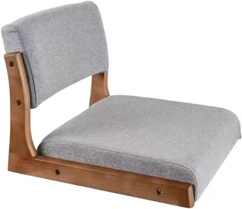 Japanese Floor Chair with Back Support, Legless Tatami Floor Seat with Cushion, Lazy Sofa for Meditation, Reading, Living Room, Bedroom, Bay Window, Portable Floor Seating(K) in Saudi Arabia