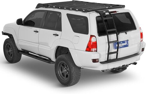 Hooke Road 4Runner Rear Hatch Ladder for 2003-2009 Toyota 4Runner Without Spoiler, Sturdy Tailgate Roof Rack Access Ladder with 5 Non-Slip Step Pedal Load 260-lb in Saudi Arabia