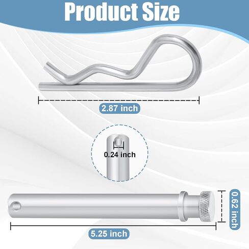 TS35010 دبوس وصلة مقطورة من الفولاذ المقاوم للصدأ ومشبك لوصلات مقطورة B&W 2 "و 2.5" دبابيس بديلة للسحب والتخزين - 3 عبوات in Kuwait