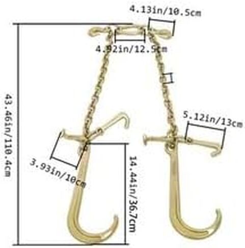# US V-Type 3/8 "2FT G70 سلسلة السحب J-هوك انتزاع هوك جرار سيارة هادم شاحنة سلسلة in Saudi Arabia