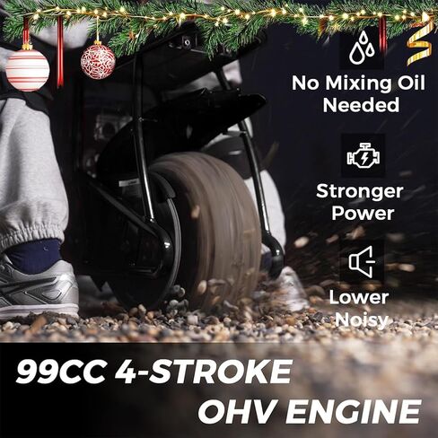FRP Mini Dirt Bike GMB100 Basic، دراجة صغيرة جديدة تعمل بالغاز 99CC 4-Stroke 3HP، للطرق الوعرة للأطفال / البالغين، مسار يصل إلى 28 ميلاً في الساعة، دعم الوزن حتى 220 رطلاً، أسود in Kuwait